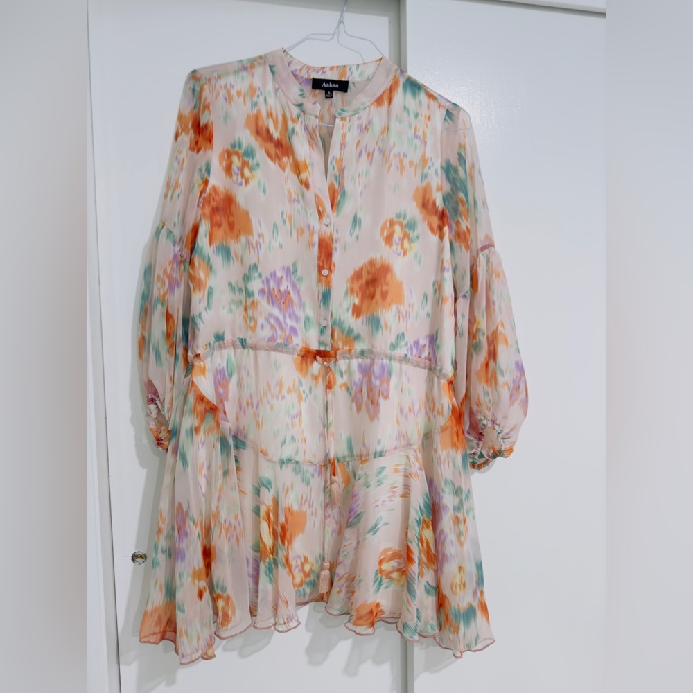 SUN RISE BUTTON DOWN MINI DRESS